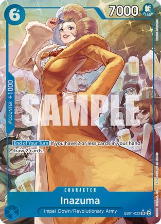 Inazuma (Alternate Art) (EB01-022) - [Extra Booster: Memorial Collection] Foil