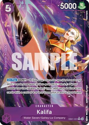 Kalifa (Alternate Art) (EB01-031) - [Extra Booster: Memorial Collection] Foil