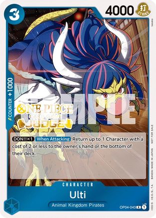 Ulti (Judge Pack Vol. 3) (OP04-043) - [One Piece Promotion Cards] Foil