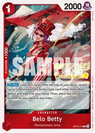 Belo Betty (Judge Pack Vol. 3) (OP05-015) - [One Piece Promotion Cards] Foil