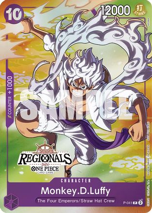 Monkey.D.Luffy (041) (Online Regional 2024 Vol. 2) [Participant] (P-041) - [One Piece Promotion Cards] Foil