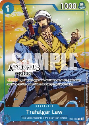 Trafalgar Law (Offline Regional 2024 Vol. 2) [Participant] (ST03-008) - [One Piece Promotion Cards] Foil
