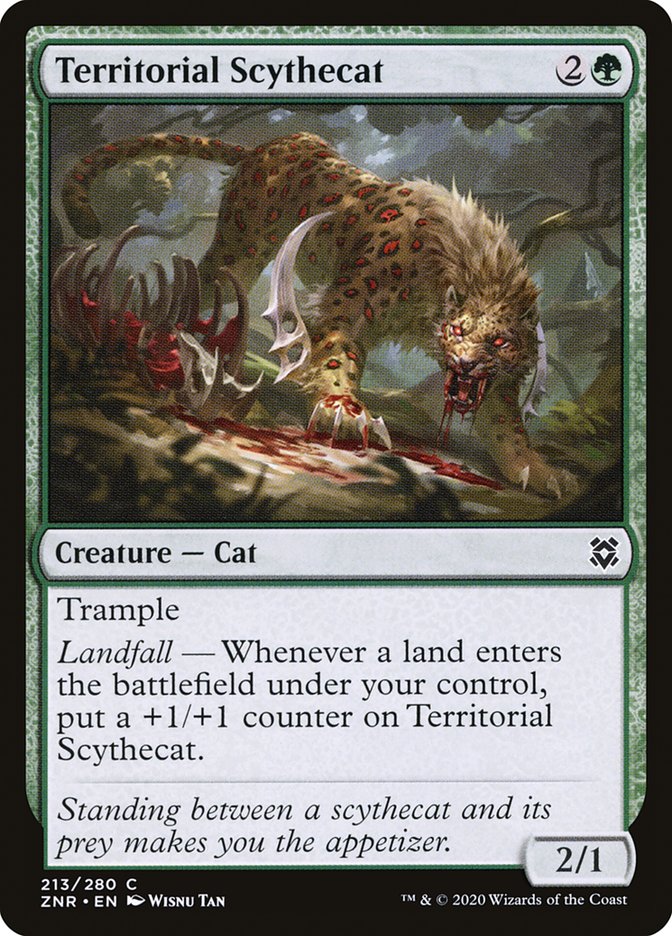 Territorial Scythecat [Zendikar Rising] Foil