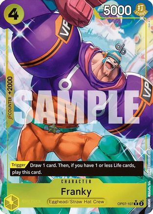 Franky (Parallel) (OP07-107) - [500 Years in the Future] Foil