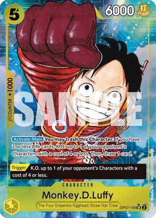 Monkey.D.Luffy (109) (Parallel) (OP07-109) - [500 Years in the Future] Foil