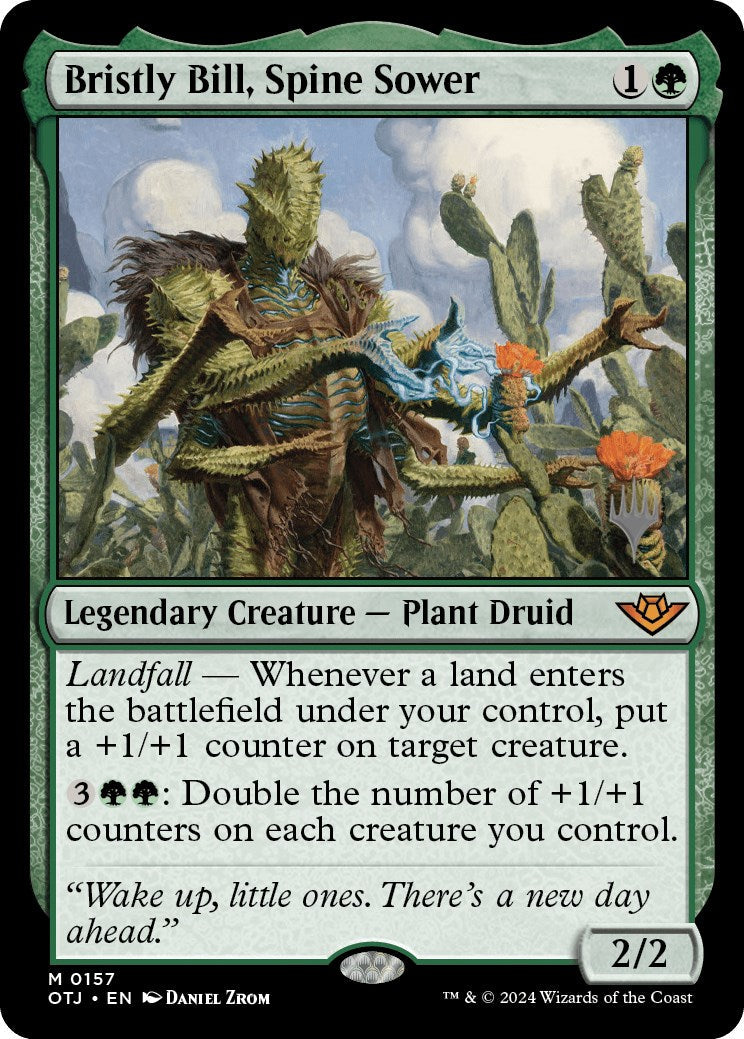 Bristly Bill, Spine Sower (Promo Pack) [Outlaws of Thunder Junction Promos] Foil