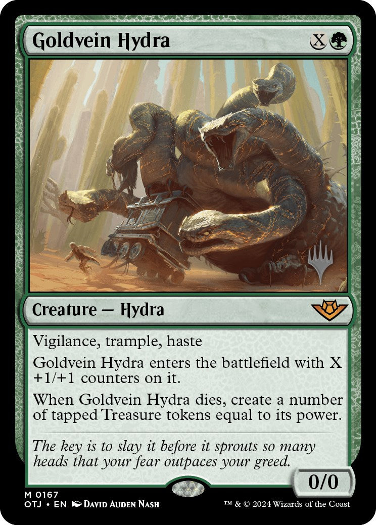 Goldvein Hydra (Promo Pack) [Outlaws of Thunder Junction Promos] Foil