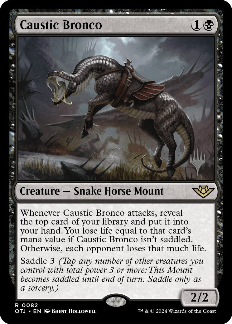 Caustic Bronco (Promo Pack) [Outlaws of Thunder Junction Promos] Foil