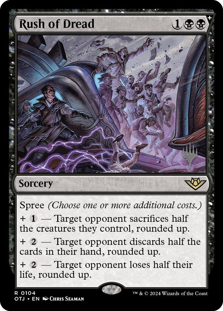 Rush of Dread (Promo Pack) [Outlaws of Thunder Junction Promos] Foil