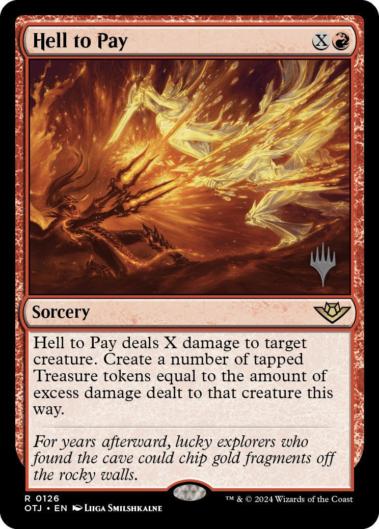 Hell to Pay (Promo Pack) [Outlaws of Thunder Junction Promos] Foil