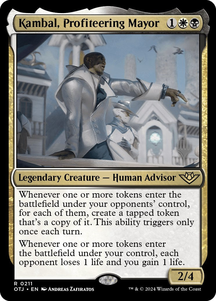 Kambal, Profiteering Mayor (Promo Pack) [Outlaws of Thunder Junction Promos] Foil