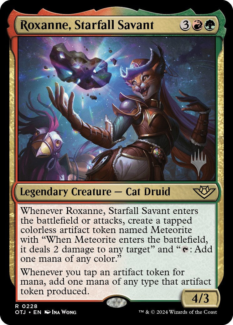 Roxanne, Starfall Savant (Promo Pack) [Outlaws of Thunder Junction Promos] Foil