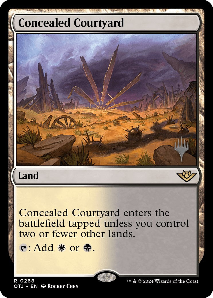 Concealed Courtyard (Promo Pack) [Outlaws of Thunder Junction Promos] Foil