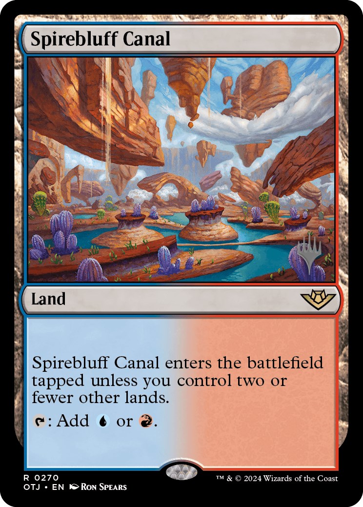 Spirebluff Canal (Promo Pack) [Outlaws of Thunder Junction Promos] Foil