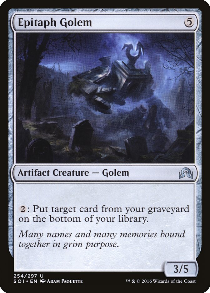 Epitaph Golem [Shadows over Innistrad] Foil