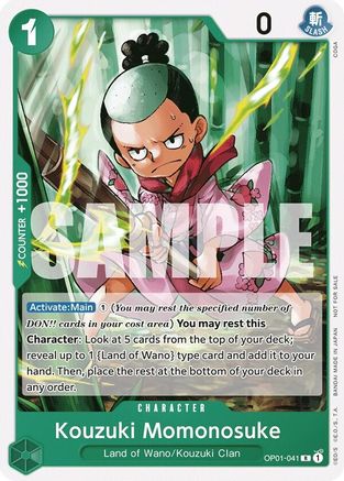 Kouzuki Momonosuke (Tournament Pack Vol. 7) (OP01-041) - [One Piece Promotion Cards]