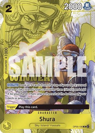Shura (Winner Pack Vol. 7) (OP05-106) - [One Piece Promotion Cards] Foil