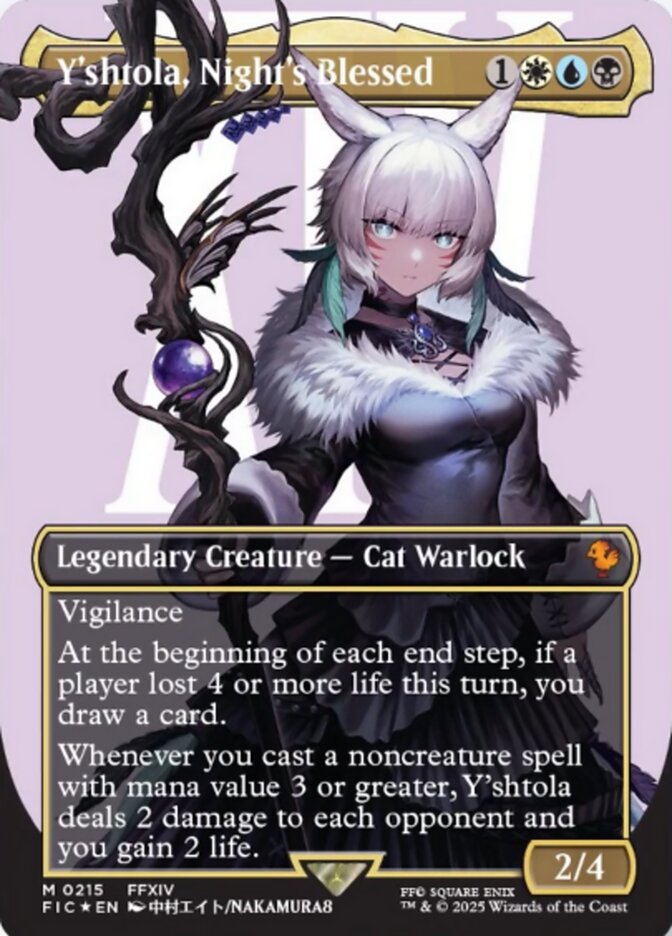 Y'shtola, Night's Blessed (Borderless) [FINAL FANTASY Commander] Foil