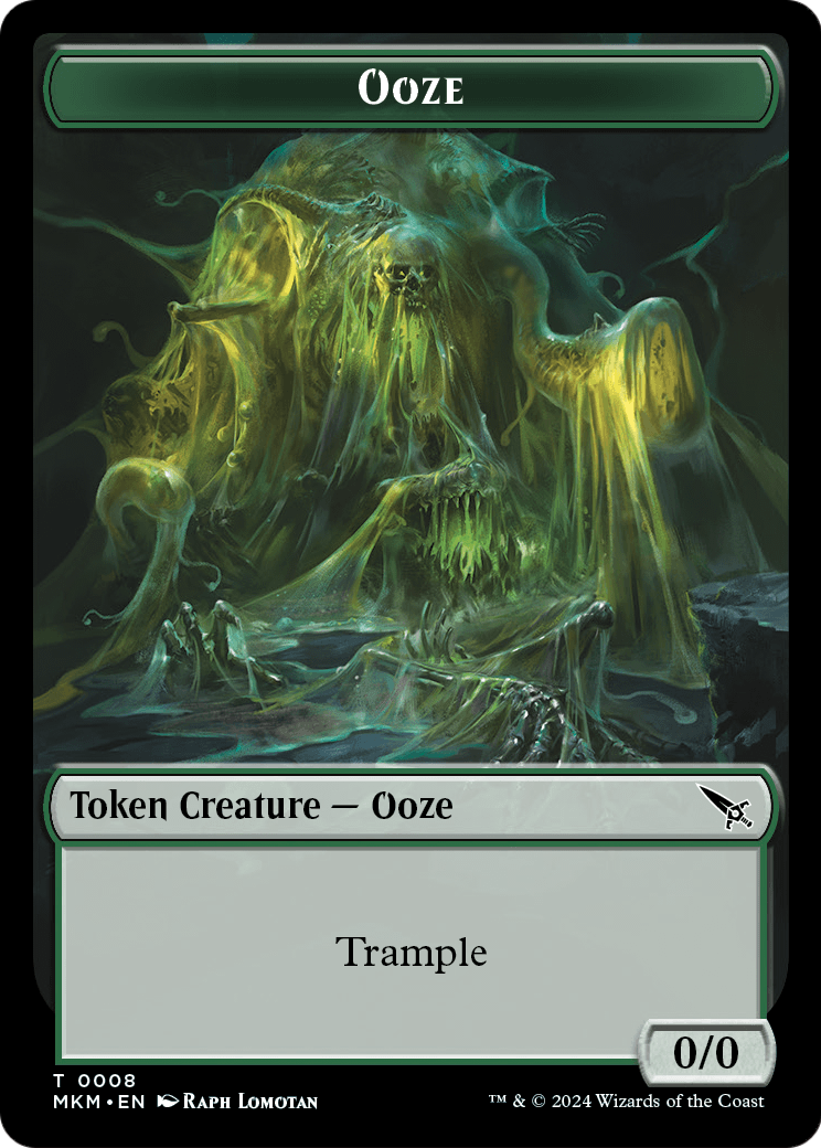Ooze  [Murders at Karlov Manor Tokens] Foil