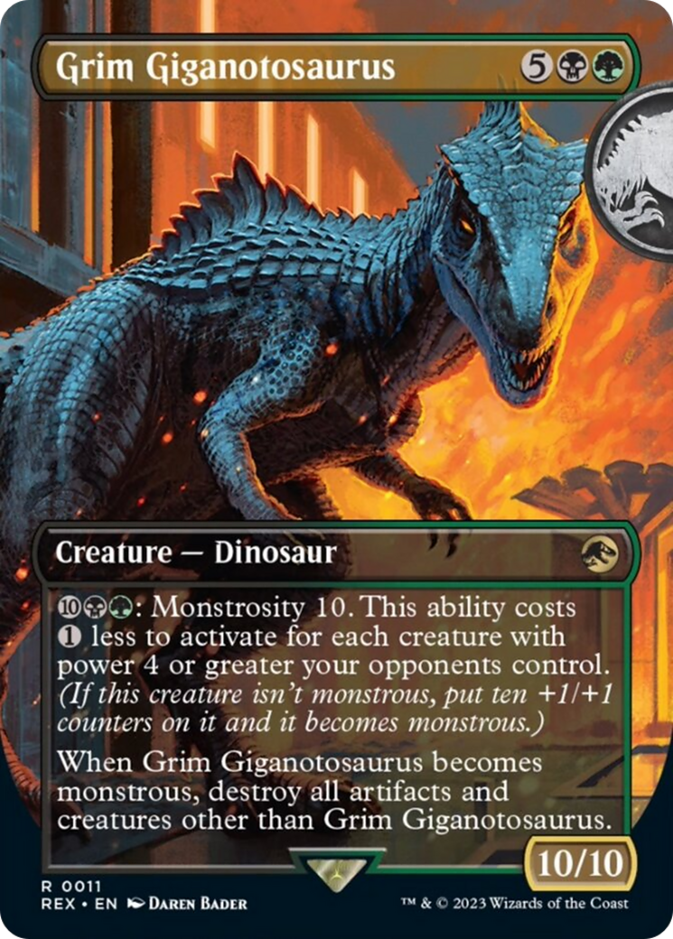 Grim Giganotosaurus (Borderless) [Jurassic World Collection] Foil