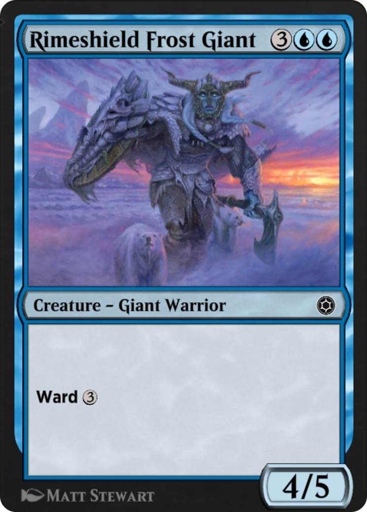 Rimeshield Frost Giant  [Alchemy Horizons: Baldur's Gate]