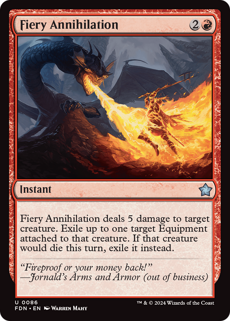 Fiery Annihilation [Foundations] Foil