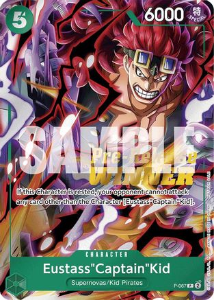 Eustass"Captain"Kid (OP-07 Pre-Release Tournament) [Winner] (P-067) - [One Piece Promotion Cards] Foil
