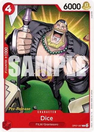 Dice (OP07-007) - [500 Years in the Future Pre-Release Cards]