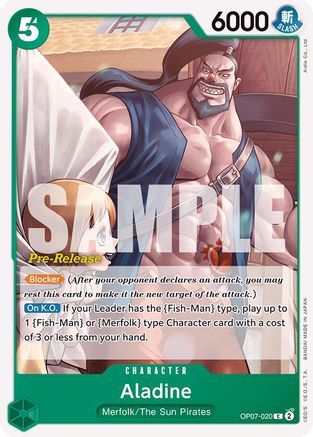 Aladine (OP07-020) - [500 Years in the Future Pre-Release Cards]