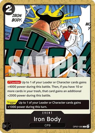Iron Body (OP07-095) - [500 Years in the Future Pre-Release Cards]