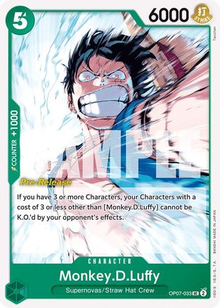 Monkey.D.Luffy (033) (OP07-033) - [500 Years in the Future Pre-Release Cards]