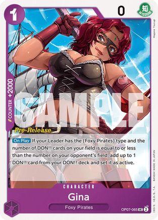 Gina (OP07-065) - [500 Years in the Future Pre-Release Cards]