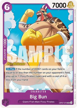 Big Bun (OP07-070) - [500 Years in the Future Pre-Release Cards]