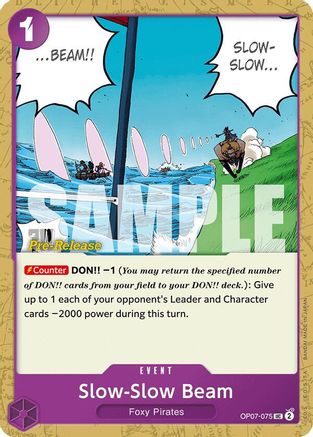 Slow-Slow Beam (OP07-075) - [500 Years in the Future Pre-Release Cards]