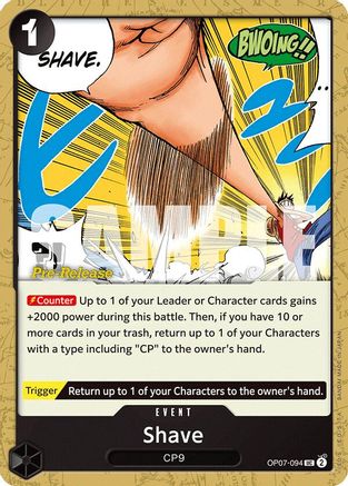 Shave (OP07-094) - [500 Years in the Future Pre-Release Cards]