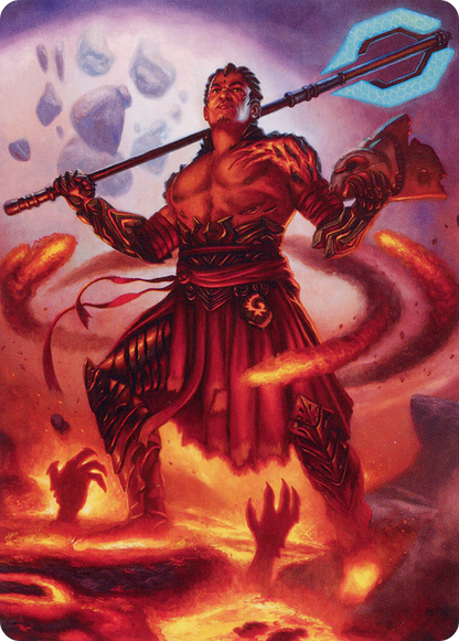 Koth, Fire of Resistance // Koth, Fire of Resistance  [Phyrexia: All Will Be One Art Series] (Borderless) Foil