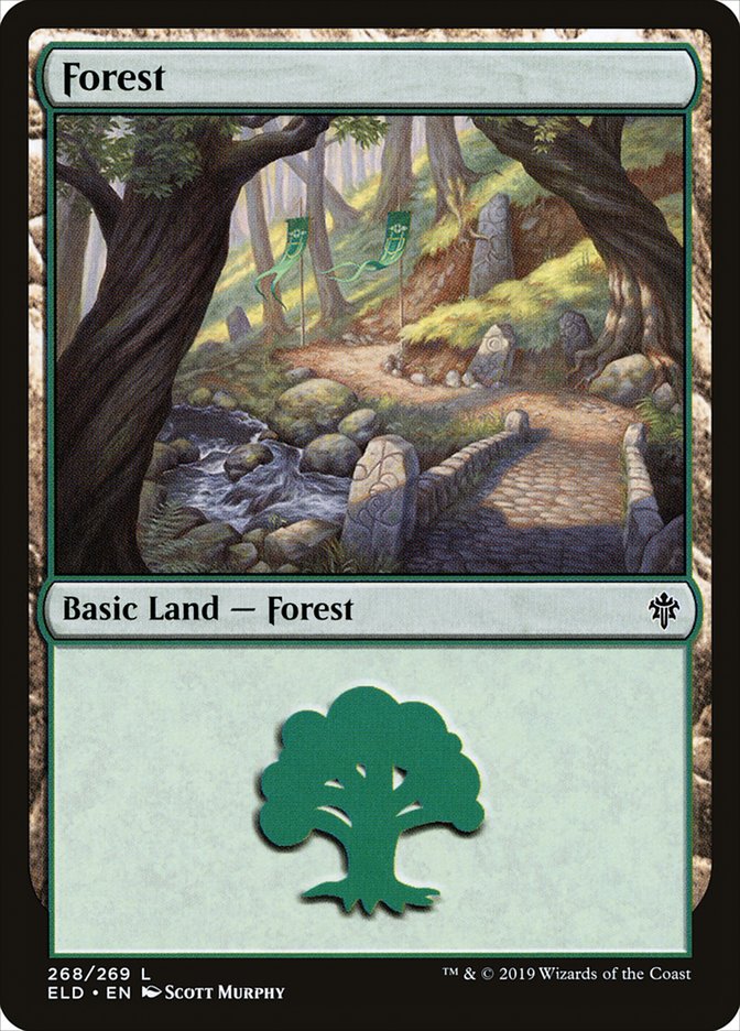 Forest (268) [Throne of Eldraine] Foil