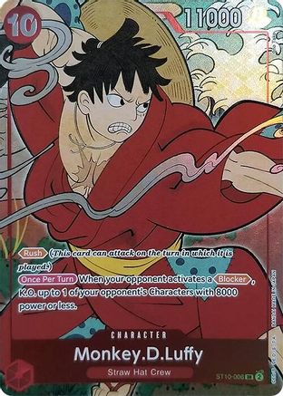 Monkey.D.Luffy (English Version 1st Anniversary Set) (ST10-006) - [One Piece Promotion Cards] Foil