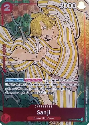 Sanji (English Version 1st Anniversary Set) (OP01-013) - [One Piece Promotion Cards] Foil