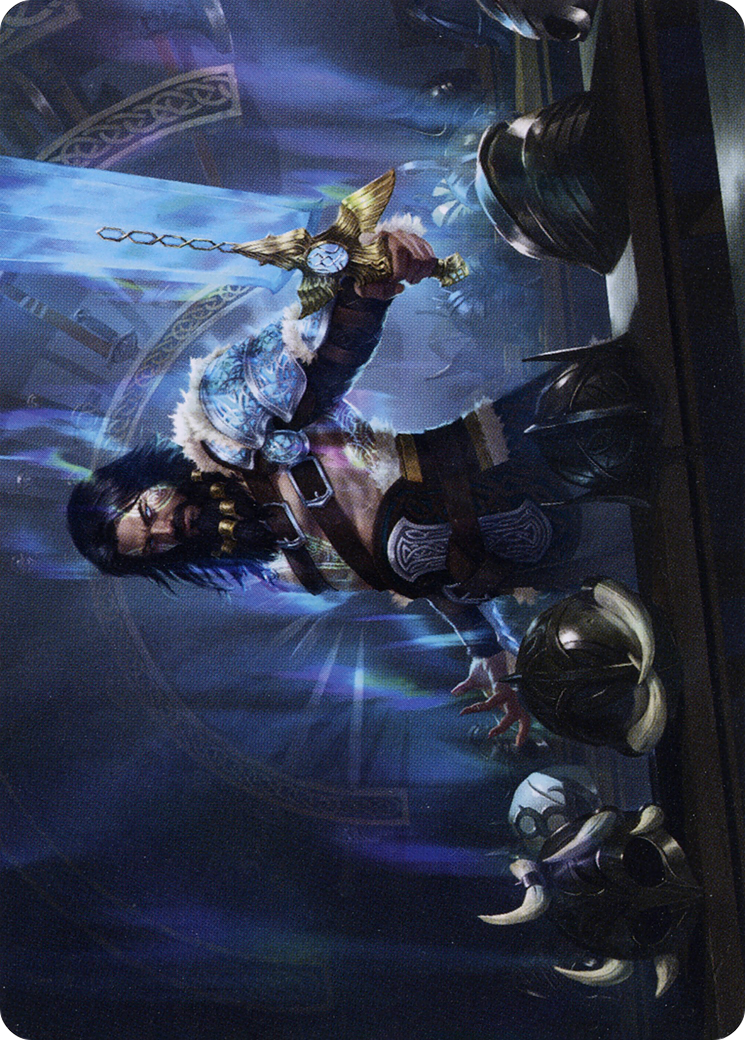 Halvar, God of Battle // Halvar, God of Battle  [Art Series: Kaldheim] (Borderless) Foil