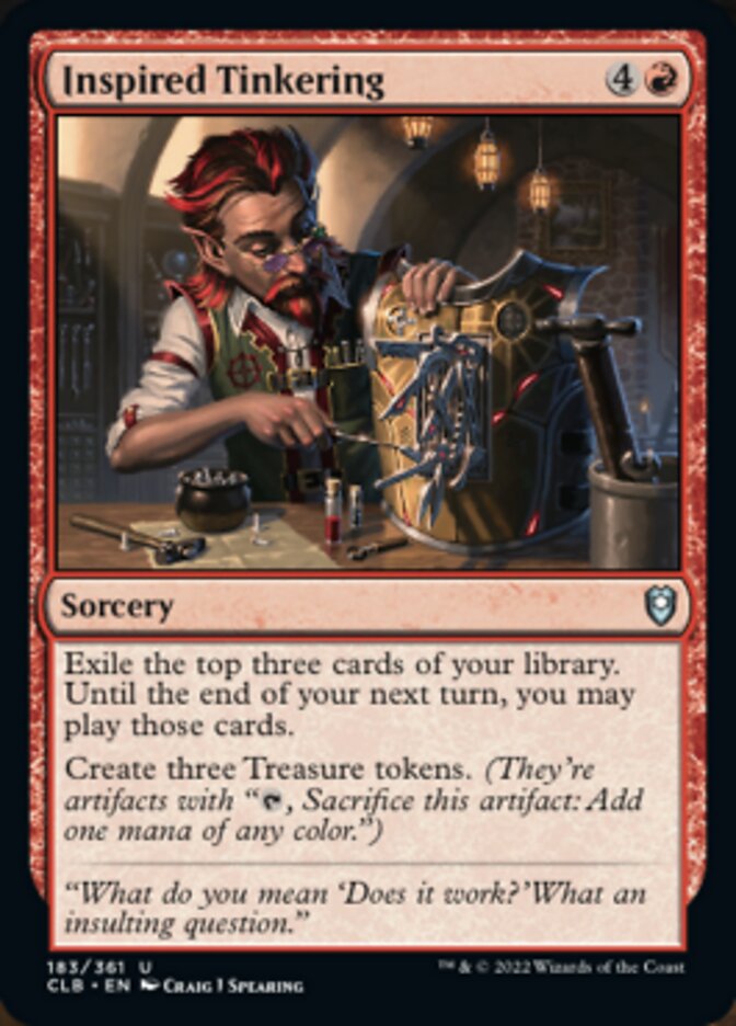 Inspired Tinkering [Commander Legends: Battle for Baldur's Gate] Foil