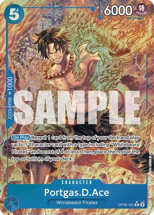 Portgas.D.Ace (Parallel) (OP08-052) - [Two Legends] Foil