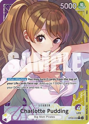 Charlotte Pudding (058) (Parallel) (OP08-058) - [Two Legends] Foil