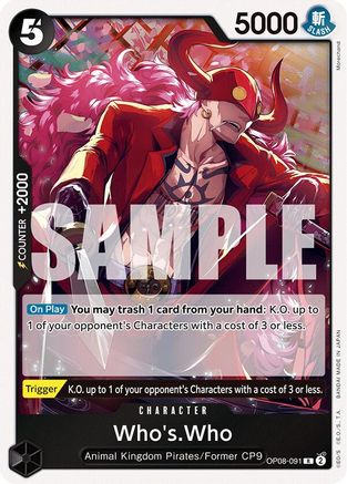 Whos.Who (OP08-091) - [Two Legends] Foil