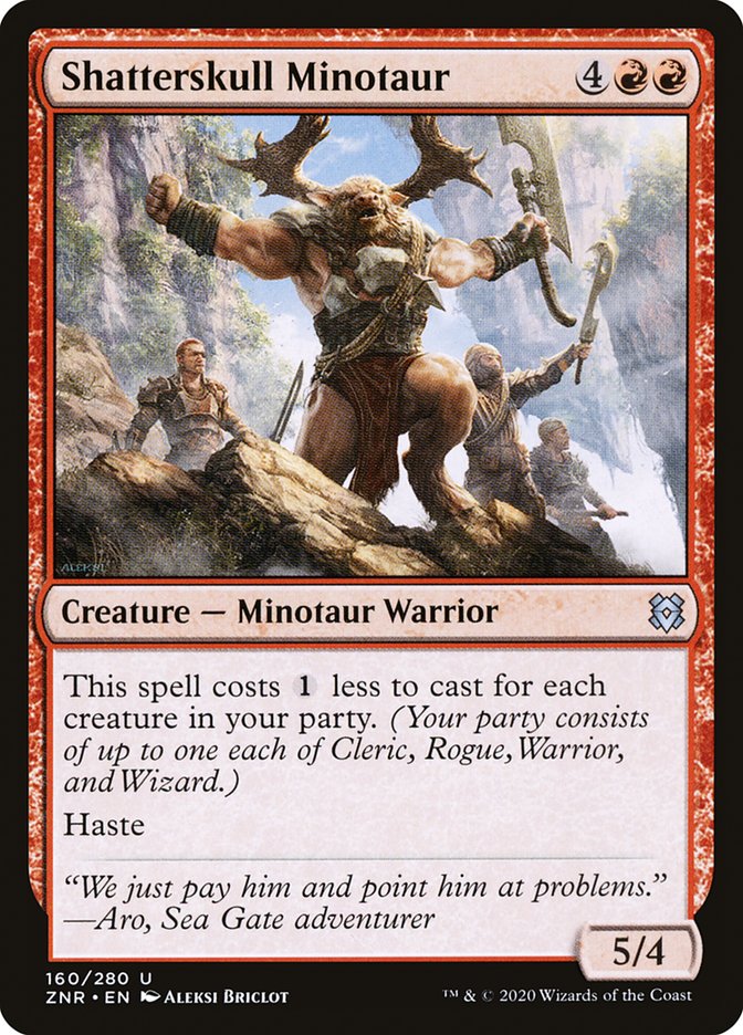 Shatterskull Minotaur [Zendikar Rising] Foil