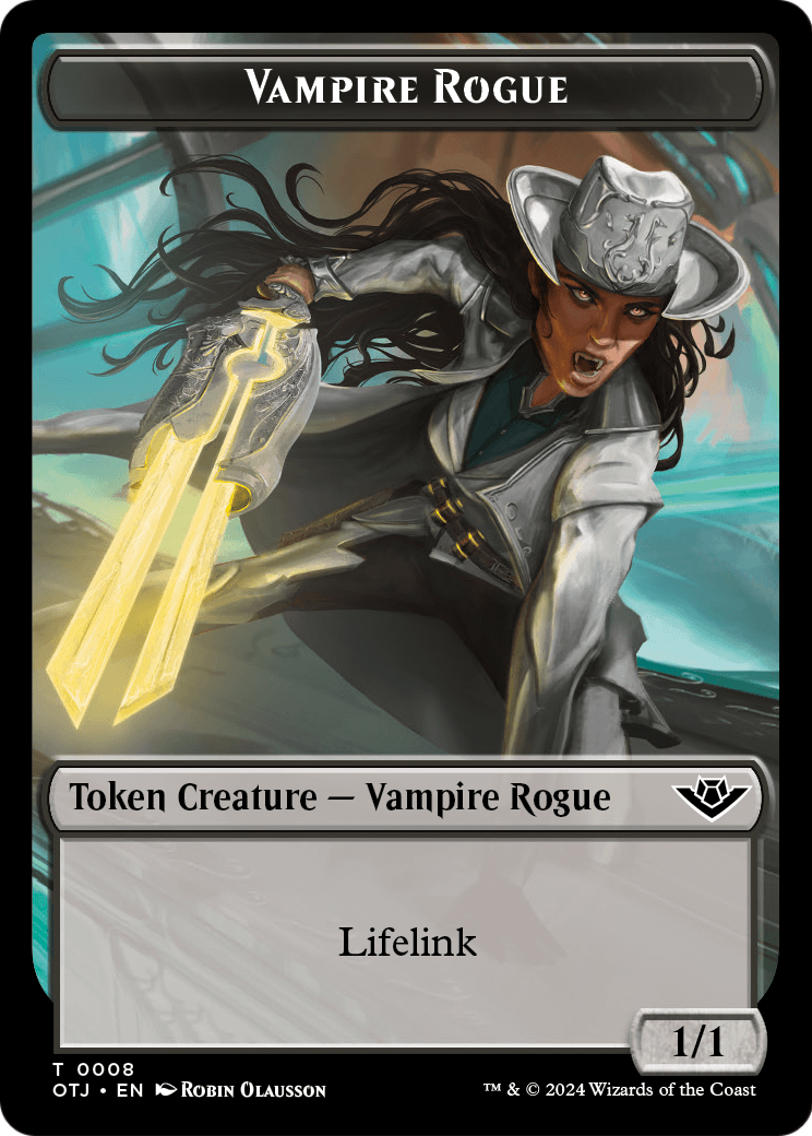 Vampire Rogue  [Outlaws of Thunder Junction Tokens] Foil