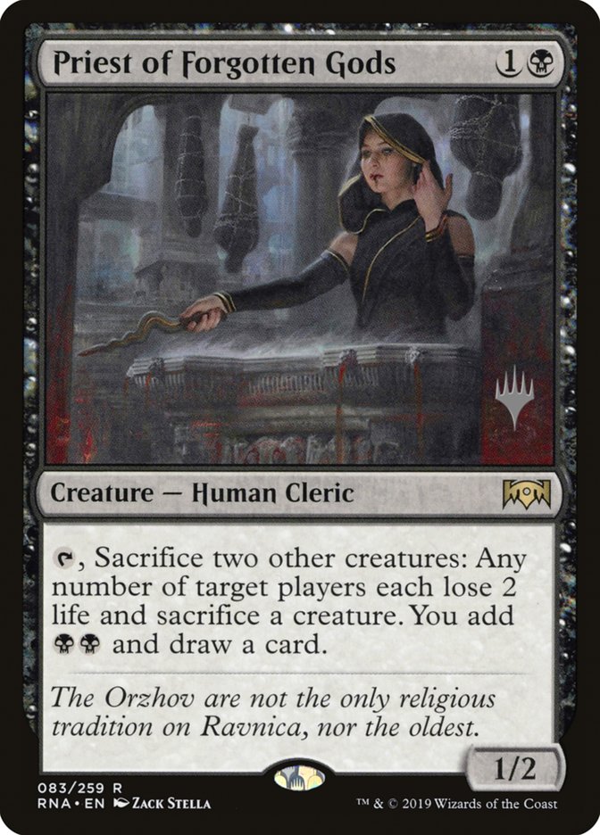 Priest of Forgotten Gods (Promo Pack) [Ravnica Allegiance Promos] Foil