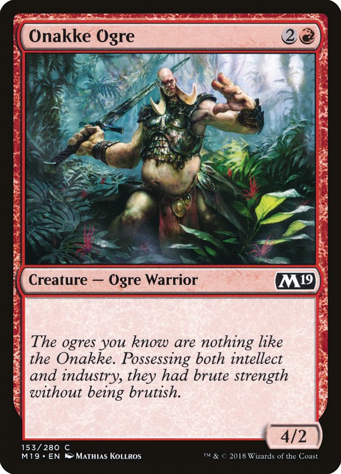 Onakke Ogre [Core Set 2019] Foil