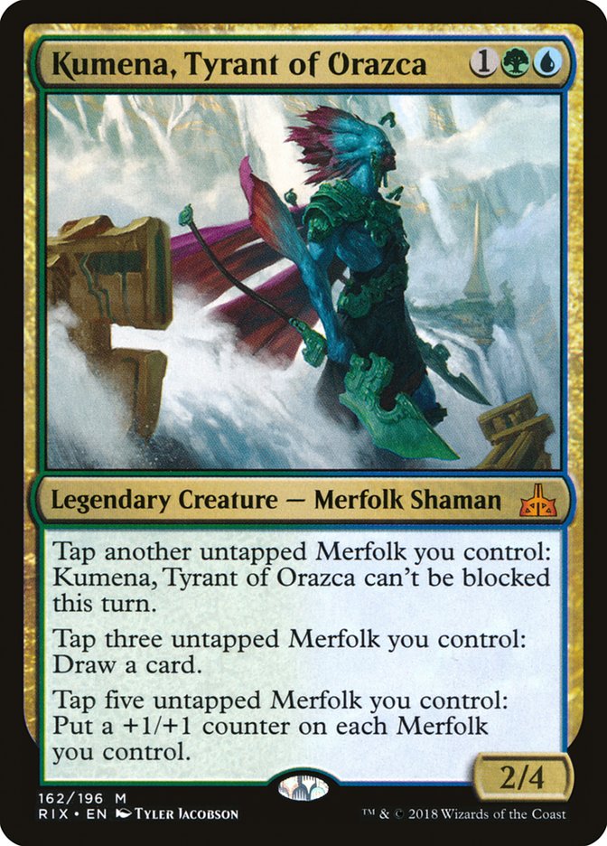 Kumena, Tyrant of Orazca [Rivals of Ixalan] Foil