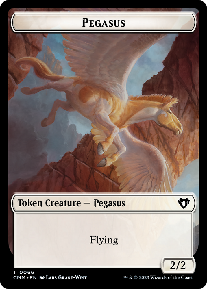 Copy (54) // Pegasus Double-Sided Token [Commander Masters Tokens]